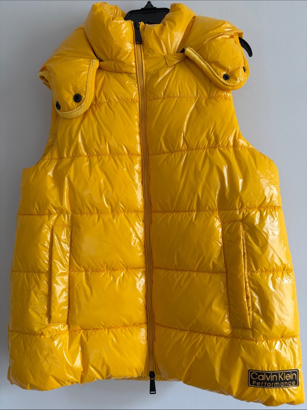 Calvin Klein Yellow Quilted Puffer Vest